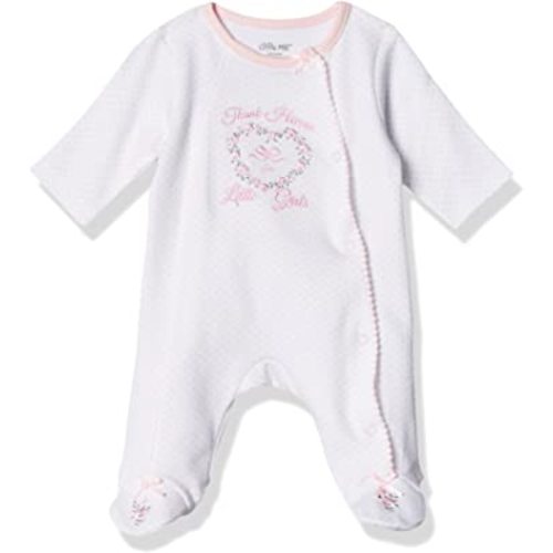 Little Me Baby Girls Cotton Side Snap Footie