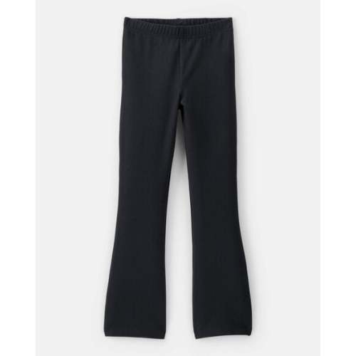 Kid Solid Cotton Flare Stretch Leggings - Black - Carter's | Carter's