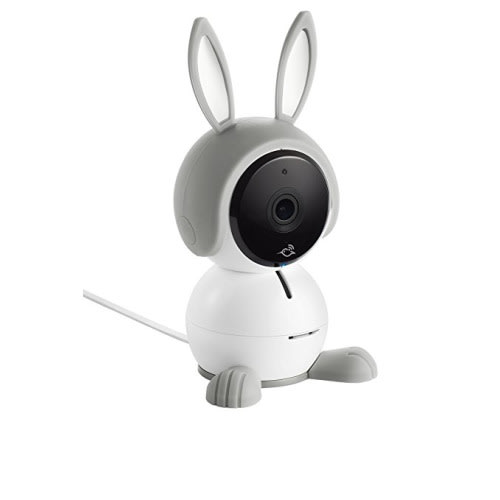 Arlo Baby by NETGEAR Smart WiFi Baby Monitor Camera 1080P HD with 2-way Audio, Night Vision, Air Sensors, Lullaby Player, Night Light, Works with Amazon Alexa, HomeKit (ABC1000) - Arlo Baby Camera - Arlo Baby Camera w/ Grey Bunny Ears