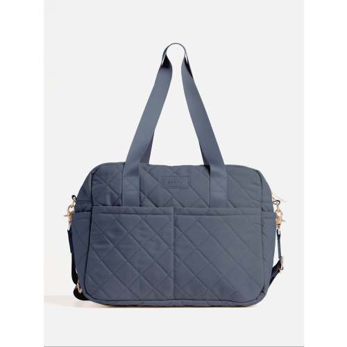 Nappy Bag - Dusty Blue Quilted