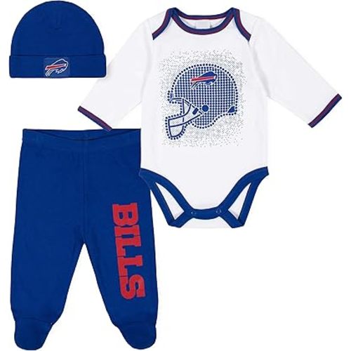 Gerber Unisex Baby NFL Team Footed Pant and Bodysuit Gift Set
