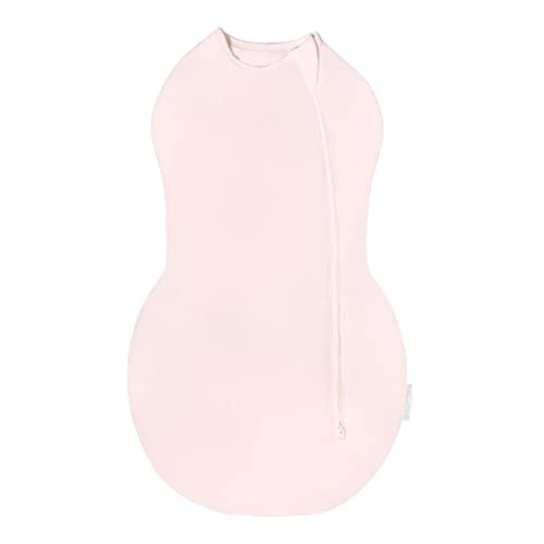 Happiest Baby Sleepea Comforter Swaddle - 100% Organic Cotton Baby Swaddle Blanket - Doctor Designed Promotes Healthy Hip Development (Rose, Small)