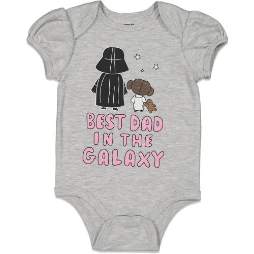 STAR WARS Father's Day Christmas Baby Girls Bodysuit Newborn to Infant Sizes (Newborn - 24 Months)