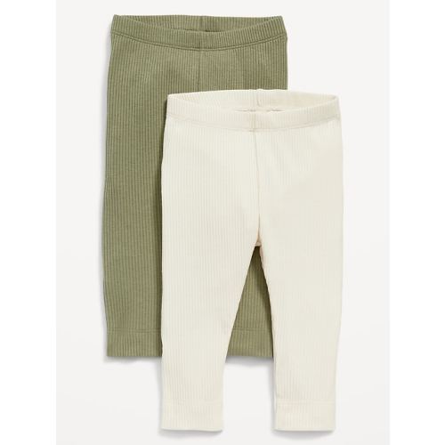 2-Pack Unisex Rib-Knit Leggings for Baby