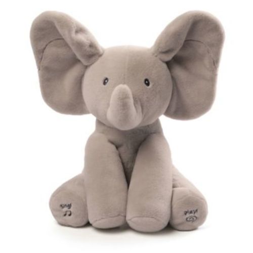 GUND® Flappy the Elephant Animated Plush Toy in Grey - GRAY - 12"