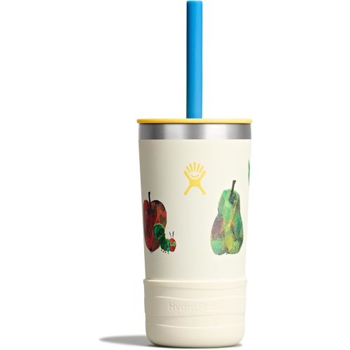 Hydro Flask Kids 12 Oz Tumbler with Lid and Straw for School - Insulated Stainless Steel World of Eric Carle™ Fruit