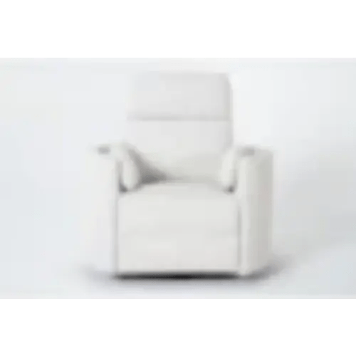 Rayna Quartz Nursery 40" Power Swivel Glider Recliner | Rocker | USB | Living Spaces