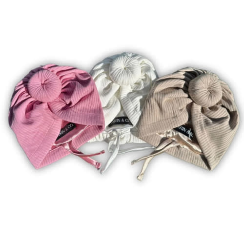 Newborn Satin Lined Adjustable Turban Gift Set – Aarin & Co.