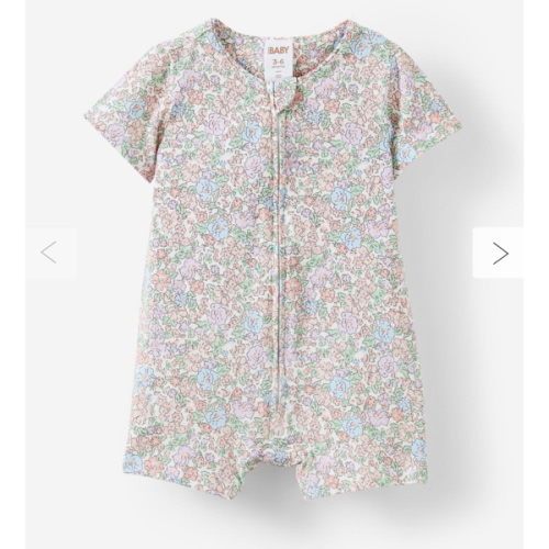 The Billie Short Sleeve Zip Romper