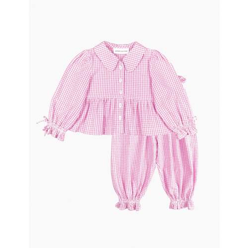 Jeanie Set in Pink Gingham