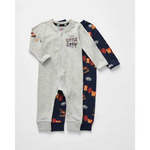 2 Pack Official AFL Baby Coveralls