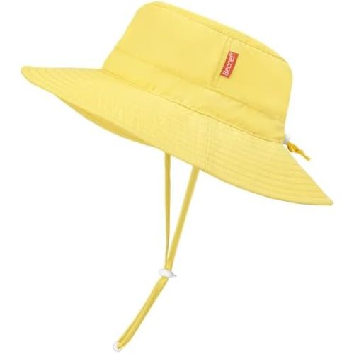 HECCEI Baby Sun Hat with Wide Brim - Windproof, Sunscreen, Warm, DryShade PackNest UPF 50+ Beach Hat for Outdoor, 0-24 Months
