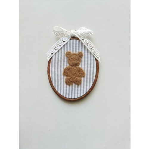 Teddy Bear Nursery Decor & Nursery Theme, embroidery hoop wall Art,handmade baby shower birthday Gift,shelf for baby girl boy