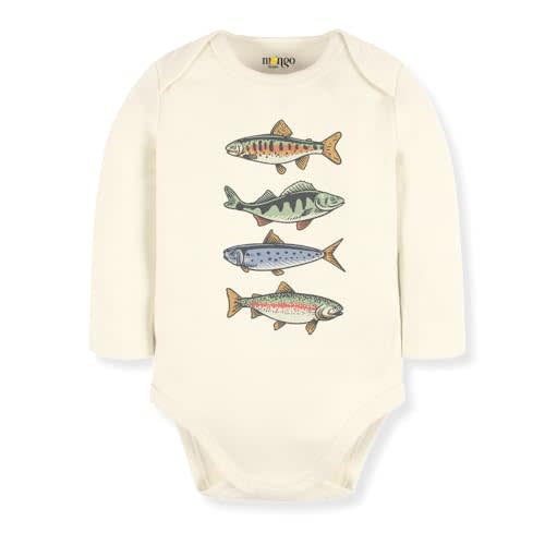 Trout Fish Baby Bodysuit Fishing Tshirt for Kids Toddler Tee Cute Baby Gift for Baby Clothes Fishing Outfit