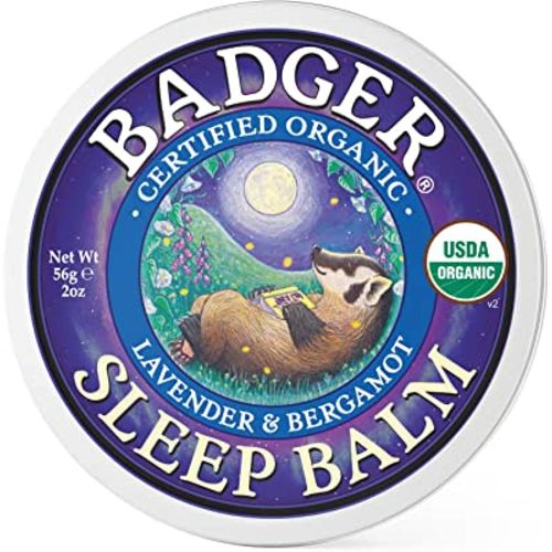 Badger - Sleep Balm, Lavender & Bergamot, Natural Sleep Balm, Scented Relaxing Balm for Children and Adults, Calming Night Balm, Organic Sleep Balm, 2 oz