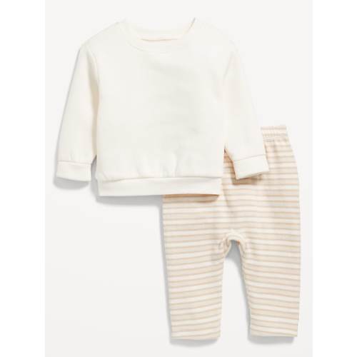 Crew-Neck Sweatshirt and Sweatpants Set for Baby
