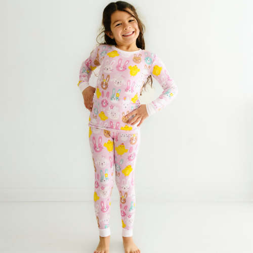 Pink Pastel Parade Two-Piece Pajama Set