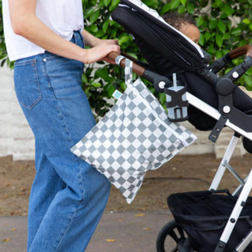 Wet Bag: Charcoal Check – Bumkins