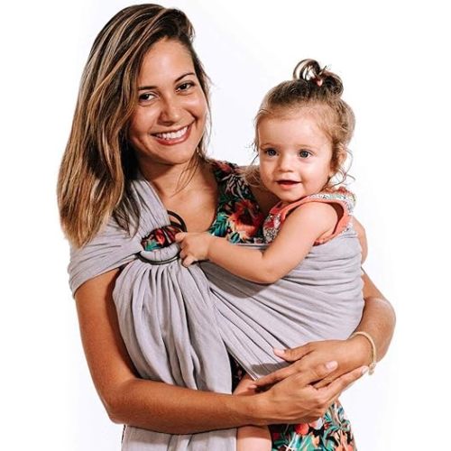 Nalakai Ring Sling Baby Carrier, Soft Linen Baby Sling, Baby Wrap, Comfort, Style, and Giving Back - Carry Your Little One with Love