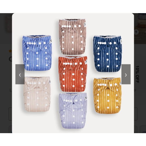 Cali Coastal Cloth Diaper 7 pack