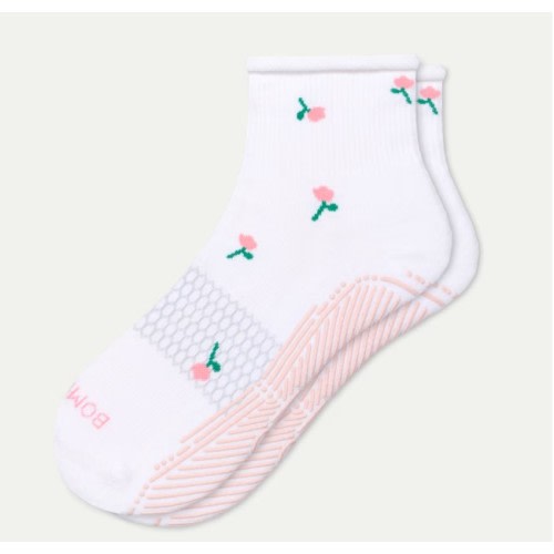 Bombas Women's Studio Gripper Quarter Socks, Size 7