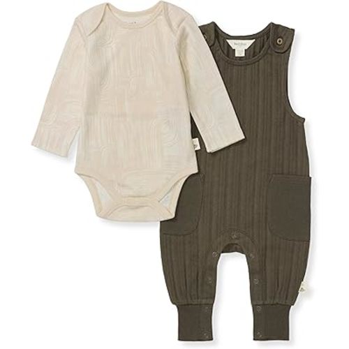 Burt's Bees Baby baby-boys Romper Jumpsuit, 100% Organic Cotton One-piece Short Sleeve Shortall, Long Sleeve Coverall