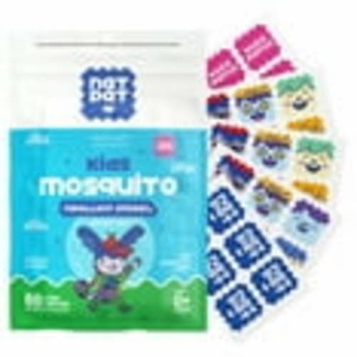 NATPAT Buzz Patch Mosquito Repellant Stickers for Kids (60 Pack) - The Original All Natural Citronella Essential Oil Insect Patch, Plant Based Ingredients, Non-Toxic, DEET Free