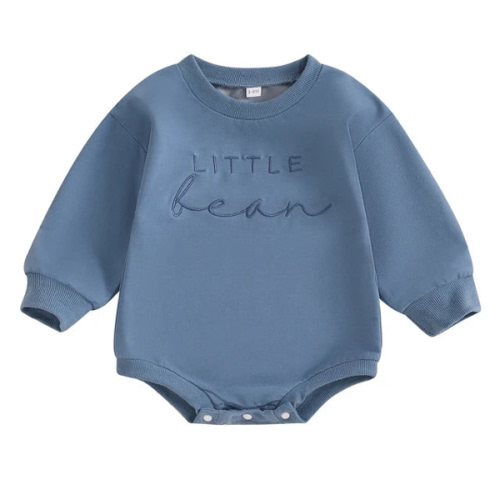 LITTLE BEAN Embroidered Long-Sleeve - Hazel & Bo