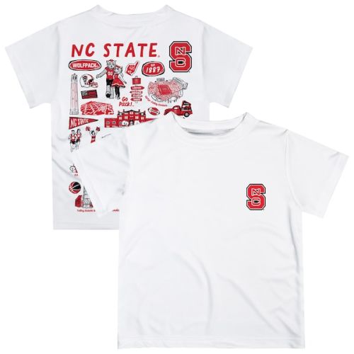 NC State Wolfpack Vive La Fete Infant Impressions Artwork T-Shirt - White