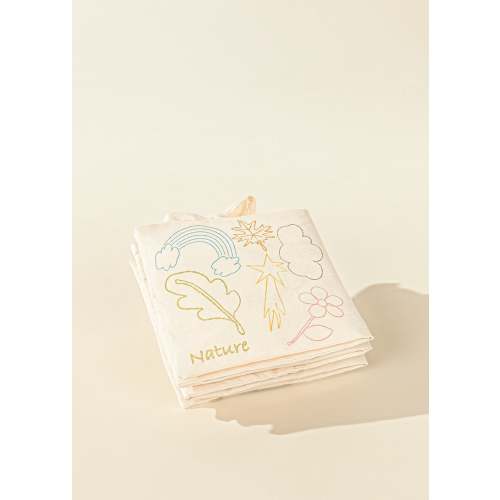 Natural Cotton Baby's First Soft Book English - NATURE