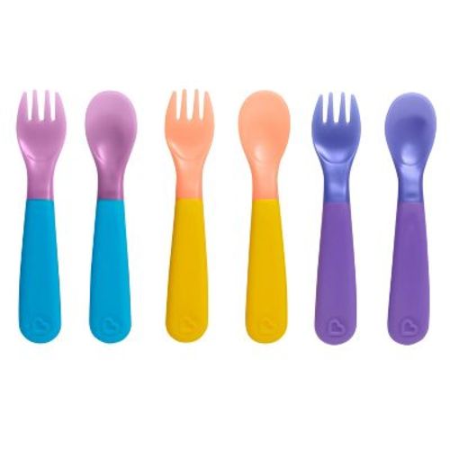 Munchkin Colorreveal Color Changing Toddler Forks And Spoons - 6pk