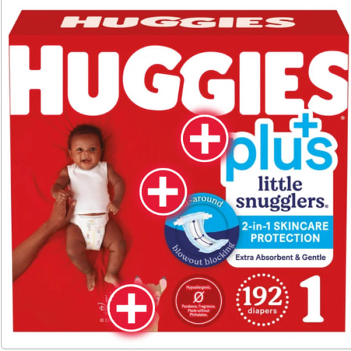 Huggies Little Snugglers Plus Diapers Size 1, 192-count | Costco