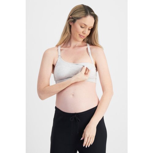 Buy Women's Maternity Seamless Wirefree Crop in Light Heather Marle Online | BONDS