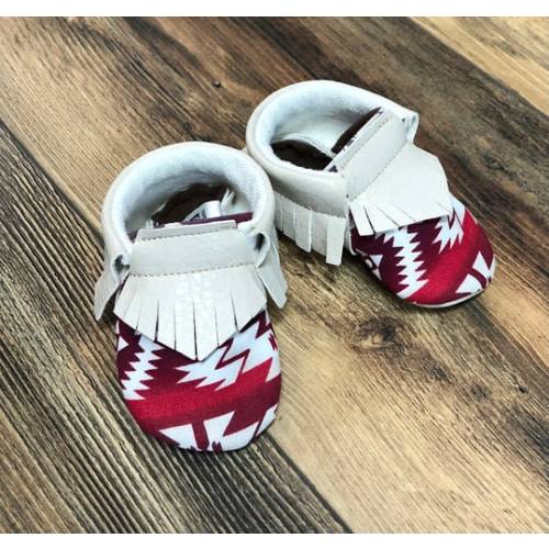 Southwest Aztec Baby Moccasins | Newborn size up to 24 M