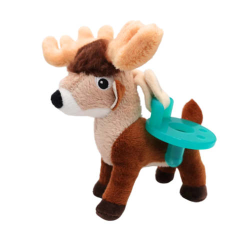 Whitetail Deer Pacifier Toy & Clip