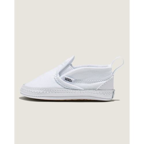 Infant Slip-On V Crib Shoe in True White | Vans