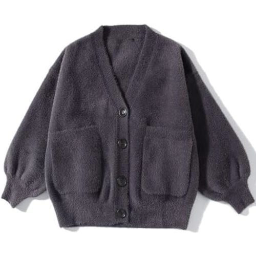 JASCLS Women's Long Sleeve Color Block Chunky Cable Knitted Oversized Sweater Cardigans for Women