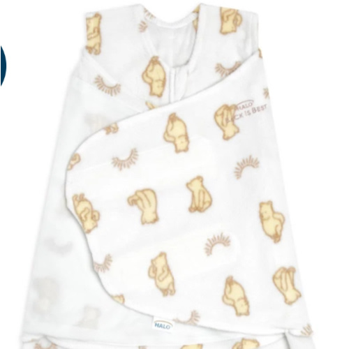Disney Micro-Fleece Baby Swaddle Winnie the Pooh Sunshine | Small | HALO US