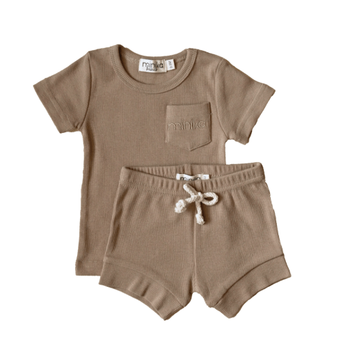 MINIKA Two-Piece Set - Taupe