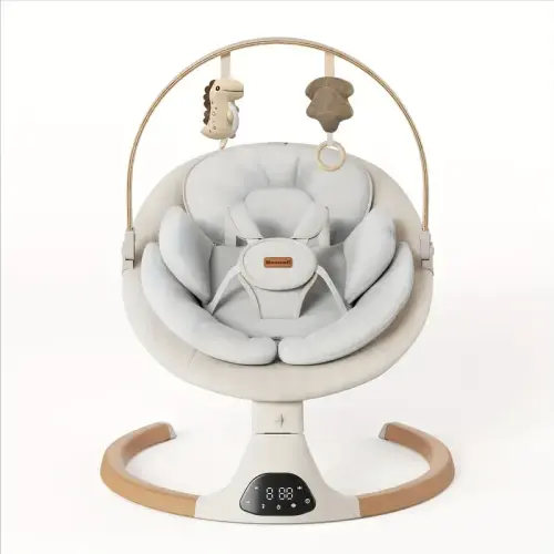 baby swings for infants with two toys 5 point harness belt 5 and remote control portable baby swing for indoor and outdoor - baby & maternity - temu Temu