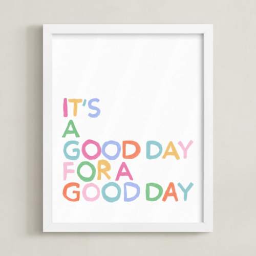 Good Day Vibes Open Edition Children's Art Print by Inkblot Design