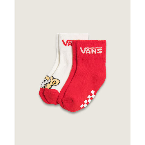 Infant Drop V Classic Socks in Racing Red / White | Vans