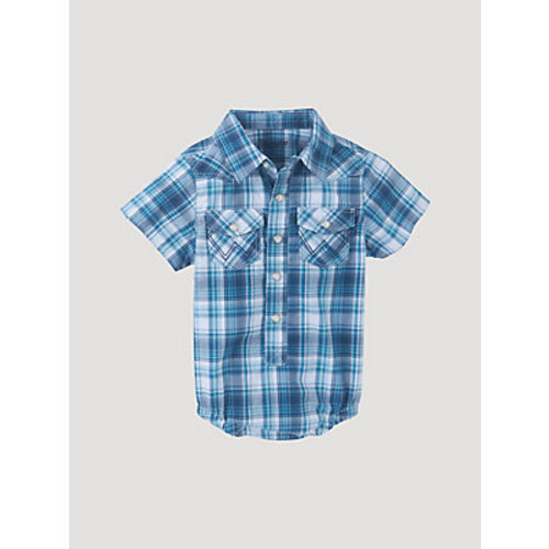Baby Boy Short Sleeve Western Snap Bodysuit