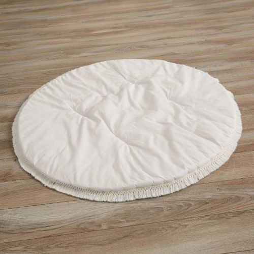 Sweet Jojo Designs Boy Or Girl Baby Tummy Time Playmat Diamond Tuft Ivory