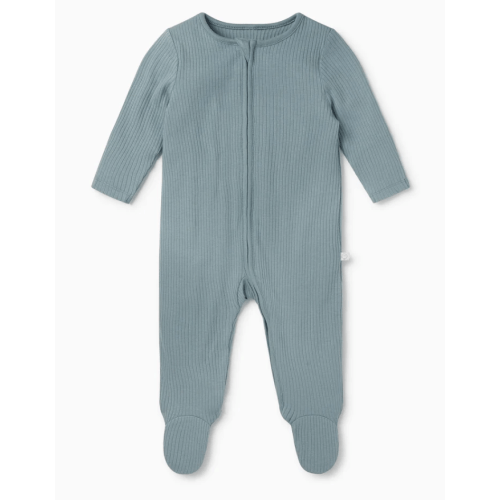Ribbed Clever Zip Baby Footed Pajamas | Organic Onesies | MORI US