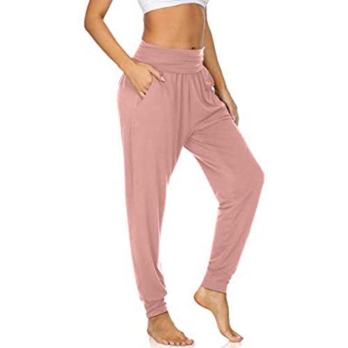 UEU Women's Cozy Yoga Joggers Pants Loose Workout Sweatpants Comfy Lounge Pants with Pockets
