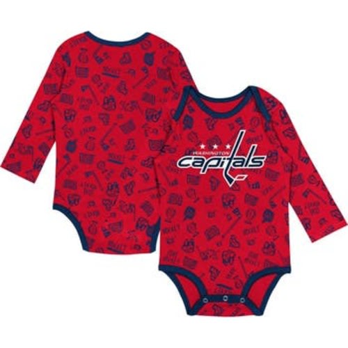 Infant Red Washington Capitals Dynamic Defender Long Sleeve Bodysuit