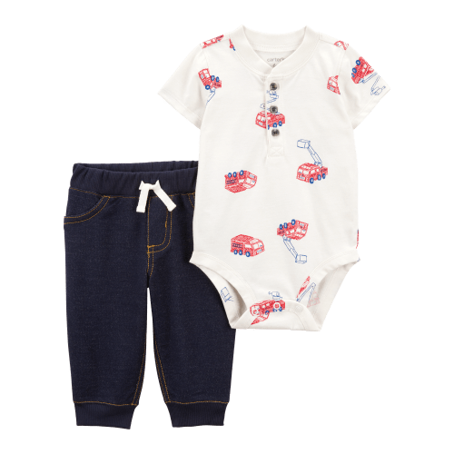 Baby 2-Piece Firetruck Bodysuit Pant Set - Carter's | Carter's