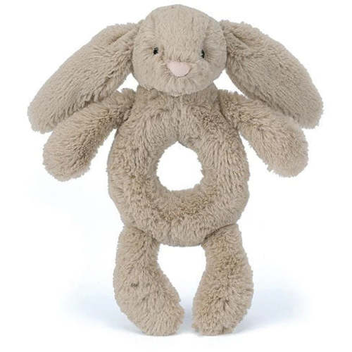 Jellycat Bashful Beige Bunny Ring Rattle