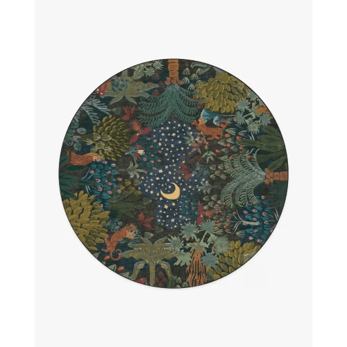 8' tufted cushion Justina Blakeney Josephine Midnight Rug